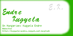 endre kugyela business card